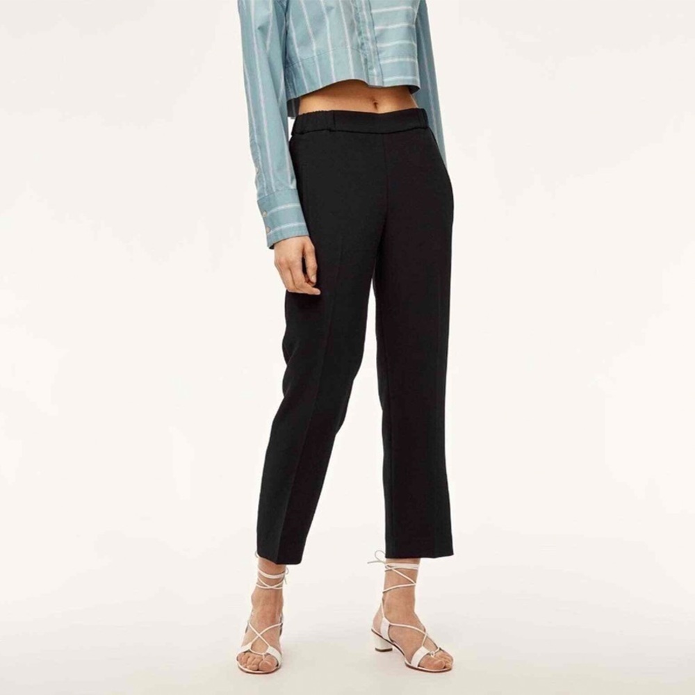 ARITZIA - Wilfred - Darontal Cropped Pant - Black